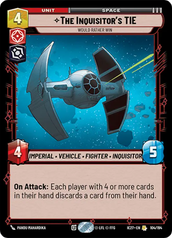 The Inquisitor's Tie, Would Rather Win