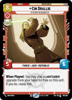 Cin Drallig, Esteemed Blademaster