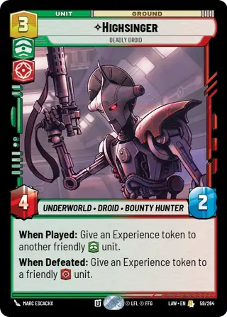 Highsinger, Deadly Droid