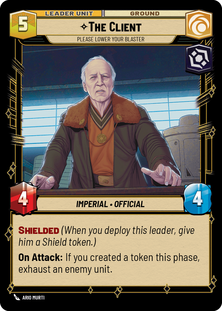 The Client, Please lower your blaster
