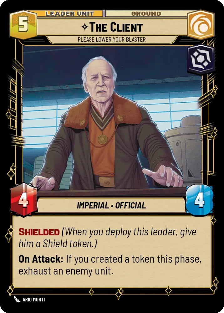 The Client, Please lower your blaster