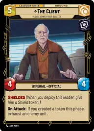 The Client, Please lower your blaster