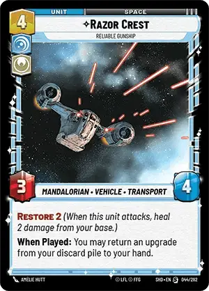 Razor Crest, Reliable Gunship