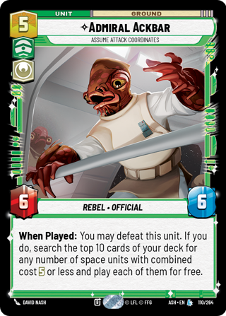 Admiral Ackbar, Assume Attack Coordinates
