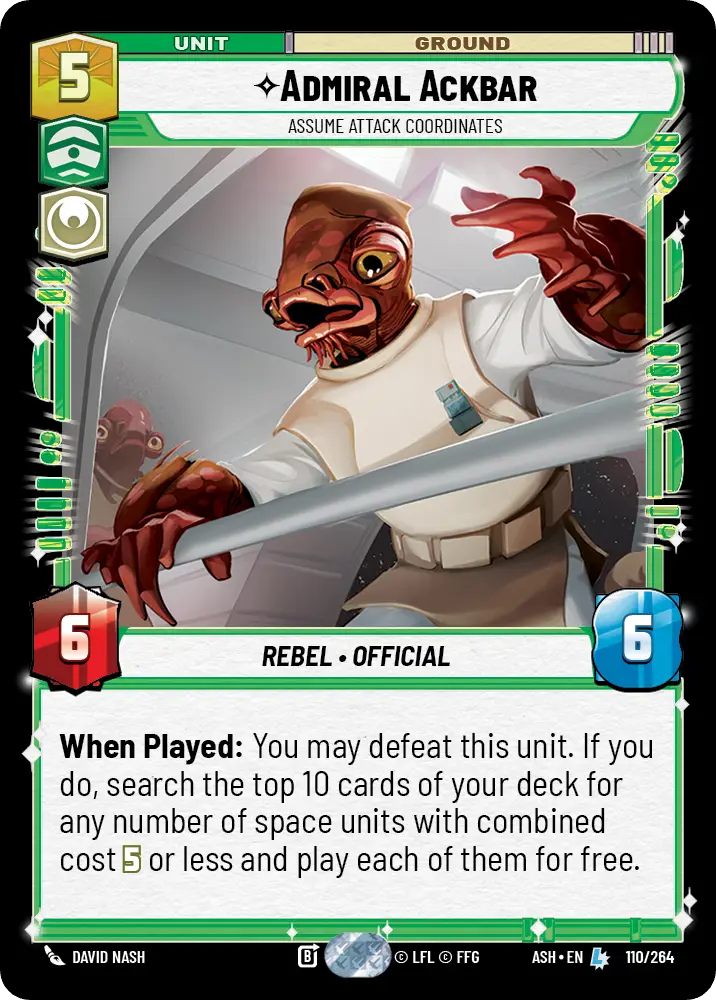 Admiral Ackbar, Assume Attack Coordinates