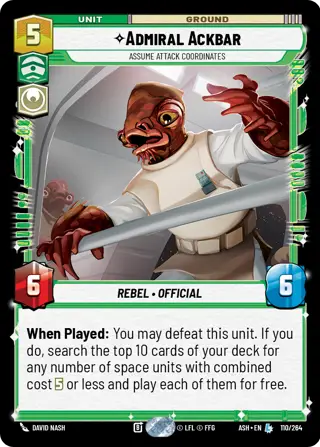 Admiral Ackbar, Assume Attack Coordinates