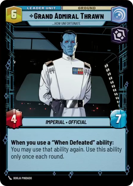 Grand Admiral Thrawn, How Unfortunate