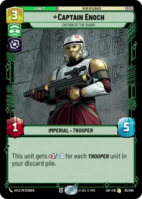 Captain Enoch, Captain of the Guard
