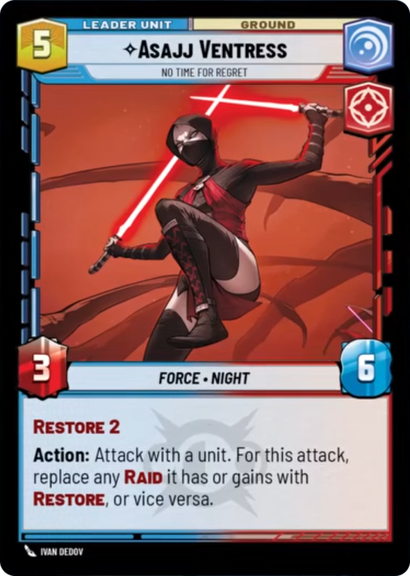 Asajj Ventress, No Time For Regret