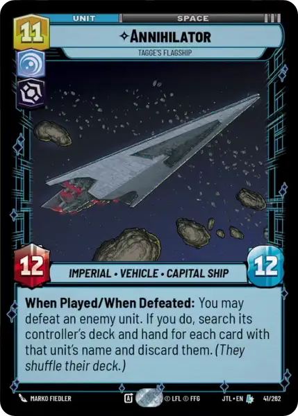 Annihilator, Tagge's Flagship