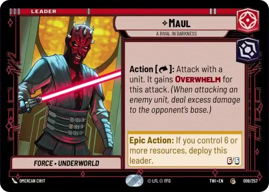 Maul, A rival in darkness