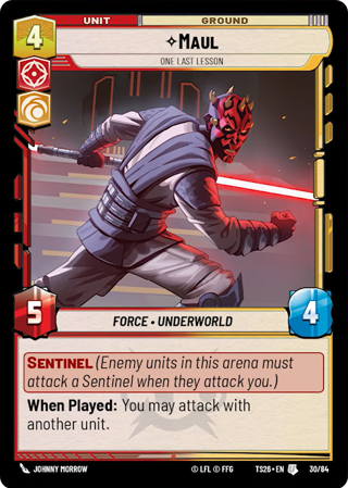 Maul, One Last Lesson