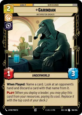 Garindan, Information Broker