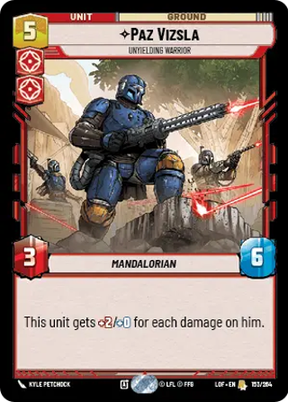 Paz Vizsla, Unyielding Warrior