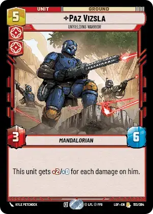 Paz Vizsla, Unyielding Warrior