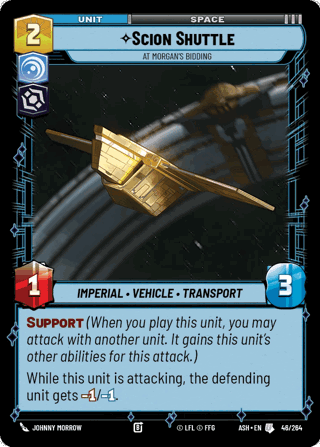 Scion Shuttle, At Morgan's Bidding