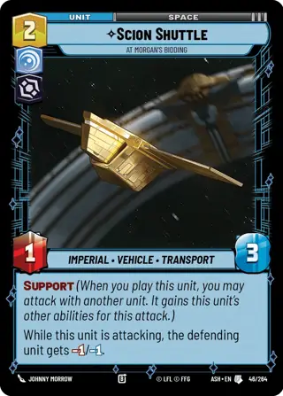 Scion Shuttle, At Morgan's Bidding