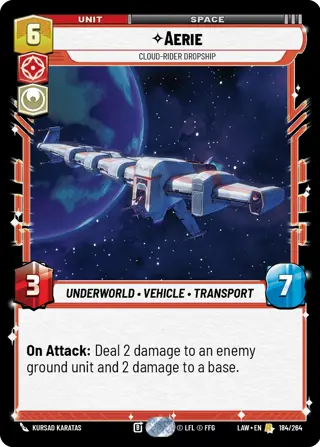 Aerie, Cloud-Rider Dropship