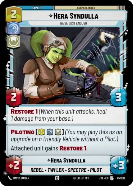 Hera Syndulla, We've lost enough