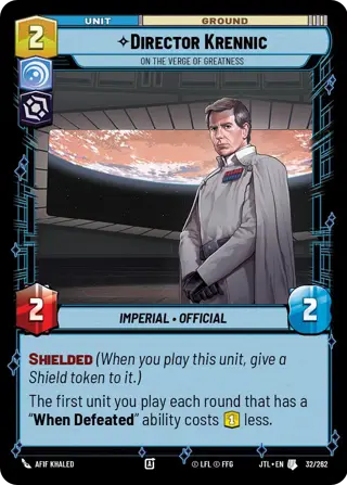 Director Krennic, On the Verge of Greatness