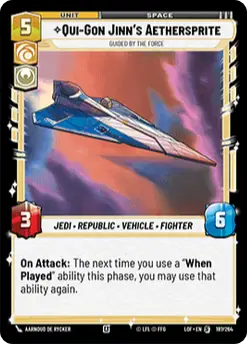 Qui-Gon Jinn's Aethersprite, Guided by the force