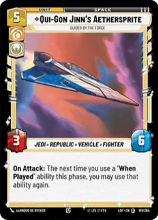 Qui-Gon Jinn's Aethersprite, Guided by the force