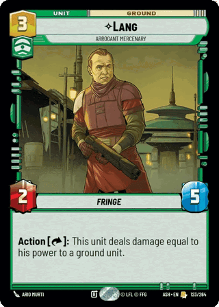Lang, Arrogant Mercenary