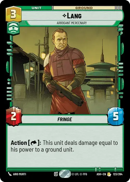 Lang, Arrogant Mercenary