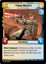 Tobias Beckett, People are predictable