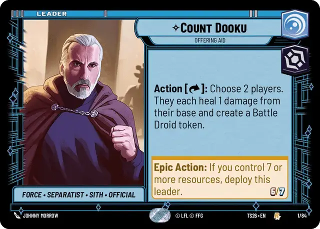 Count Dooku, Offering Aid