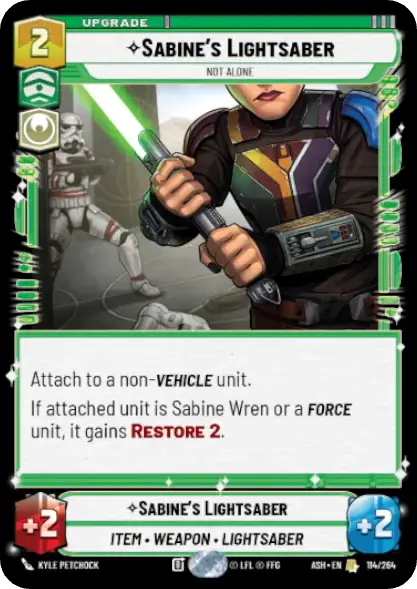 Sabine's Lightsaber, Not alone