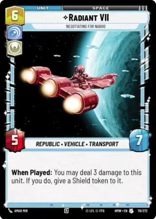 Radiant Vii, Negotiating For Naboo