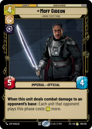 Moff Gideon, I Know Everything