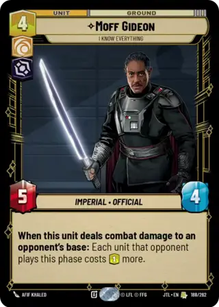 Moff Gideon, I Know Everything