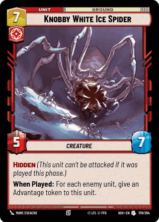 Knobby White Ice Spider