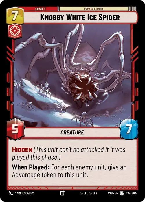 Knobby White Ice Spider