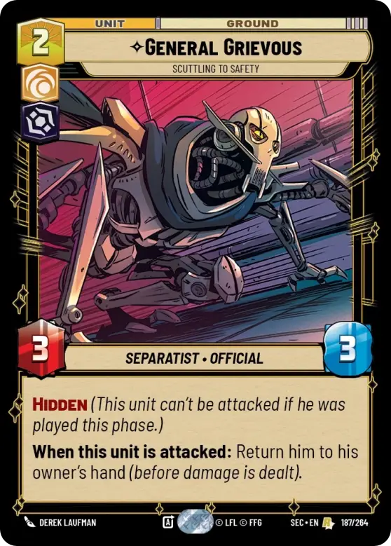 General Grievous, Scuttling To Safety