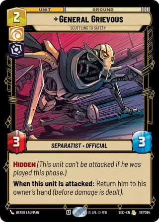 General Grievous, Scuttling To Safety