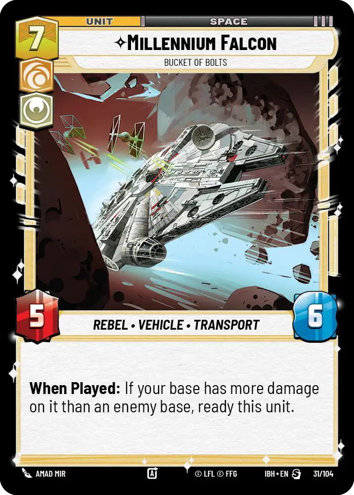 Millennium Falcon, Bucket Of Bolts