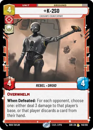 K-2SO, Cassian's Counterpart