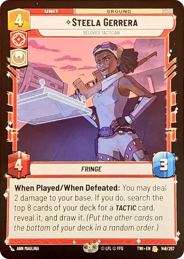 Steela Gerrera, Beloved Tactician