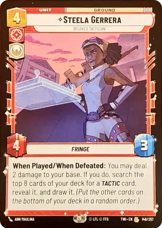 Steela Gerrera, Beloved Tactician