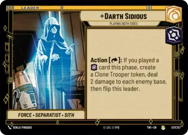 Chancellor Palpatine, Playing Both Sides