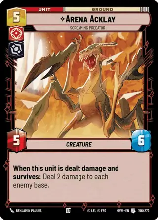 Arena Acklay, Screaming Predator