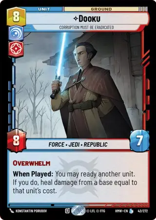 Dooku, Corruption Must Be Eradicated