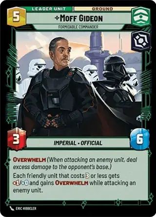 Moff Gideon, Formidable Commander
