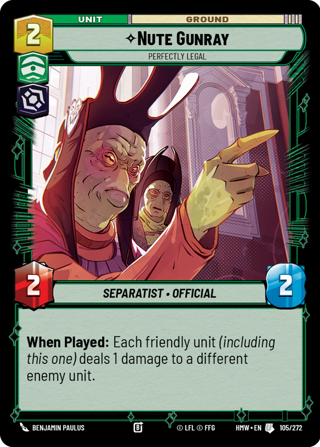 Nute Gunray, Perfectly Legal