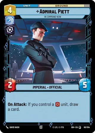 Admiral Piett, In Command Now