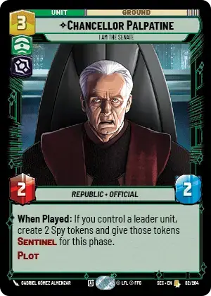 Chancellor Palpatine, I Am The Senate