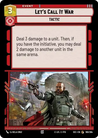 Let's Call It War